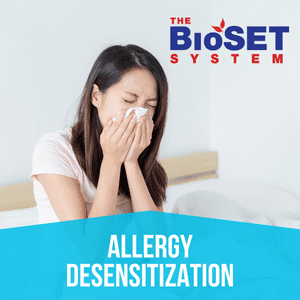 The BioSET System, Enzyme therapy, Nutrition therapy, Emotional release, reSet Therapy, allergy desensitization,